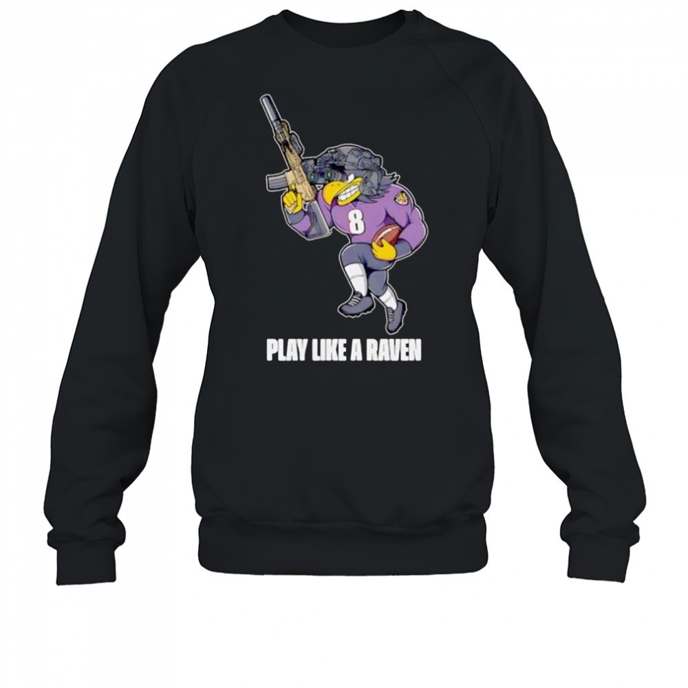 play-like-a-raven-baltimore-ravens-military-raven-shirt-res1mun6 Play Like A Raven Baltimore Ravens Military Raven shirt