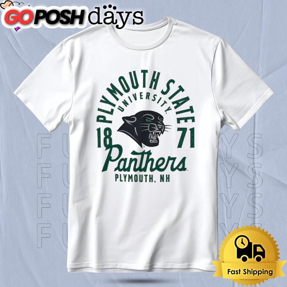 Plymouth State Panthers Comfort Colors Mascot Overlay T Shirt