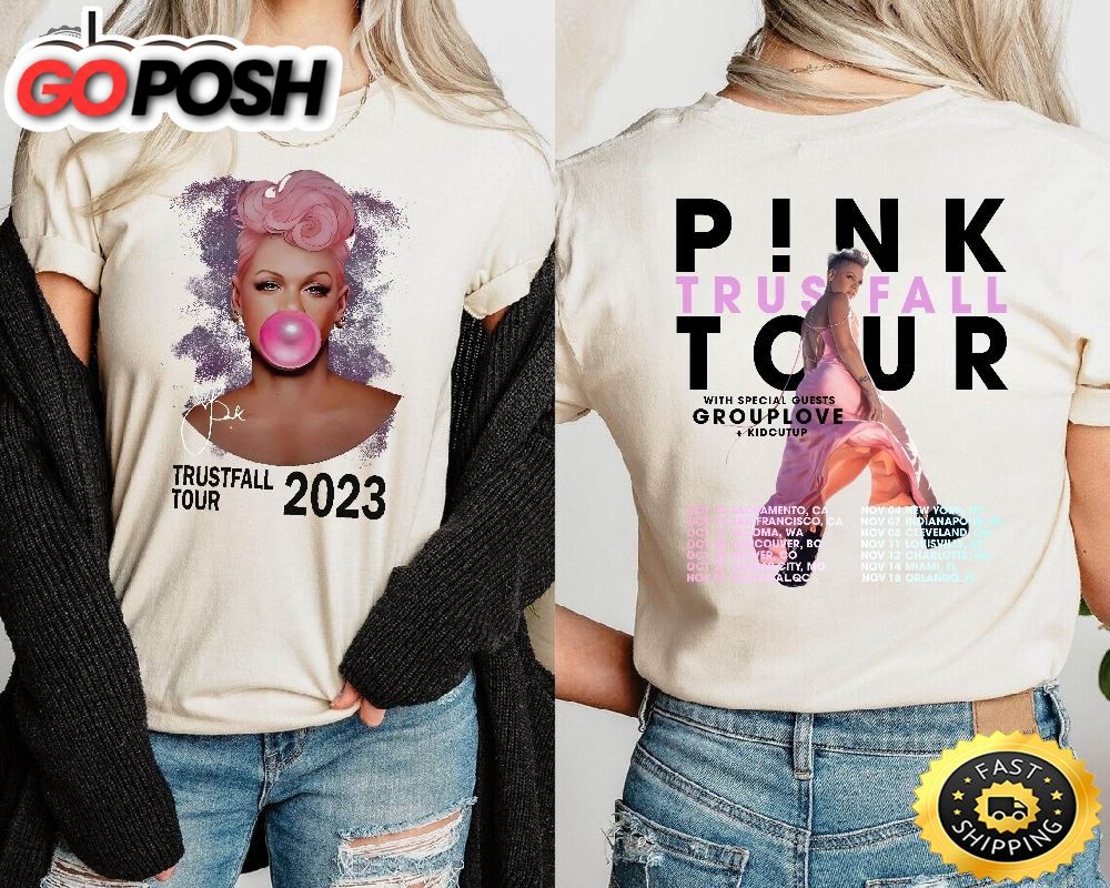 Pnk Summer Carnival 2023 Trustfall Album Tee Pink Singer Tour Music Festival Shirt Concert Apparel Tour Shirt