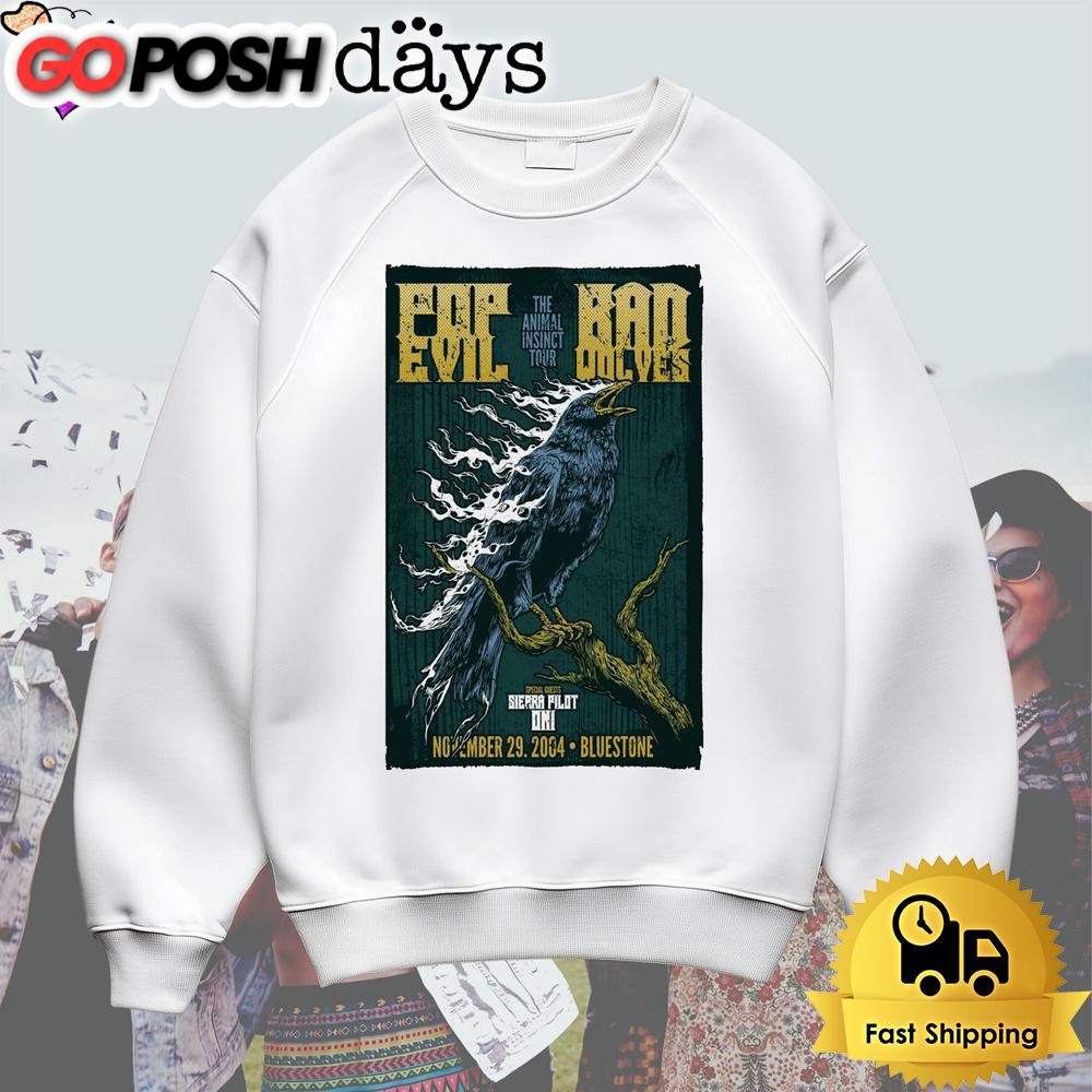 pop-evil-and-bad-wolves-tour-at-the-animal-insinct-in-columbus-oh-on-nov-29-202-i2ydngco Pop Evil And Bad Wolves Tour At The Animal Insinct In Columbus, OH On Nov 29 2024 T Shirt