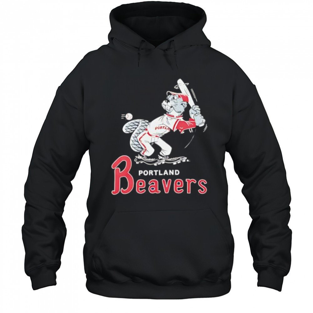 Portland Beavers mascot retro shirt