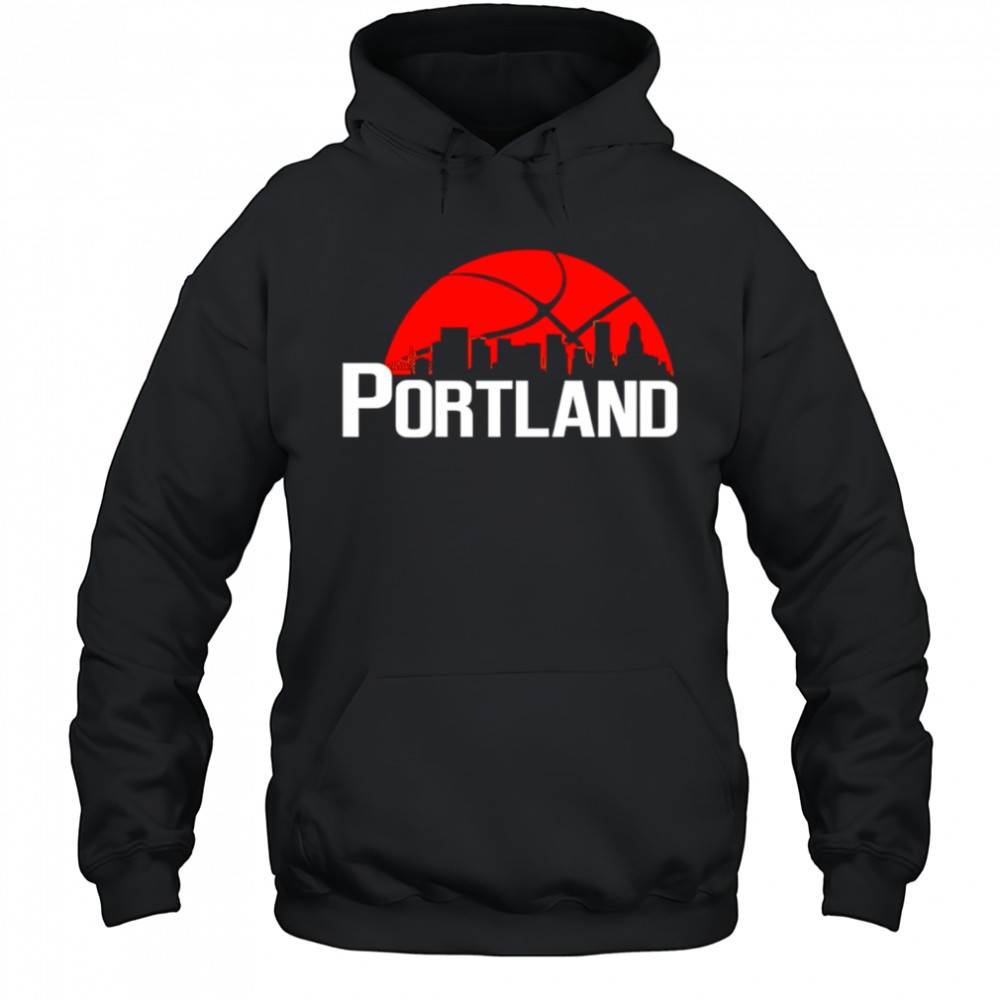 Portland Trail Blazers Cityscape Skyline style 2025 shirt