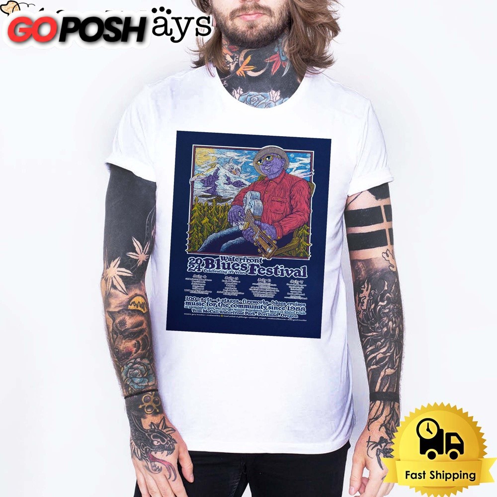 Portland Waterfront Blues Festival On July 2024 Unisex T-Shirt