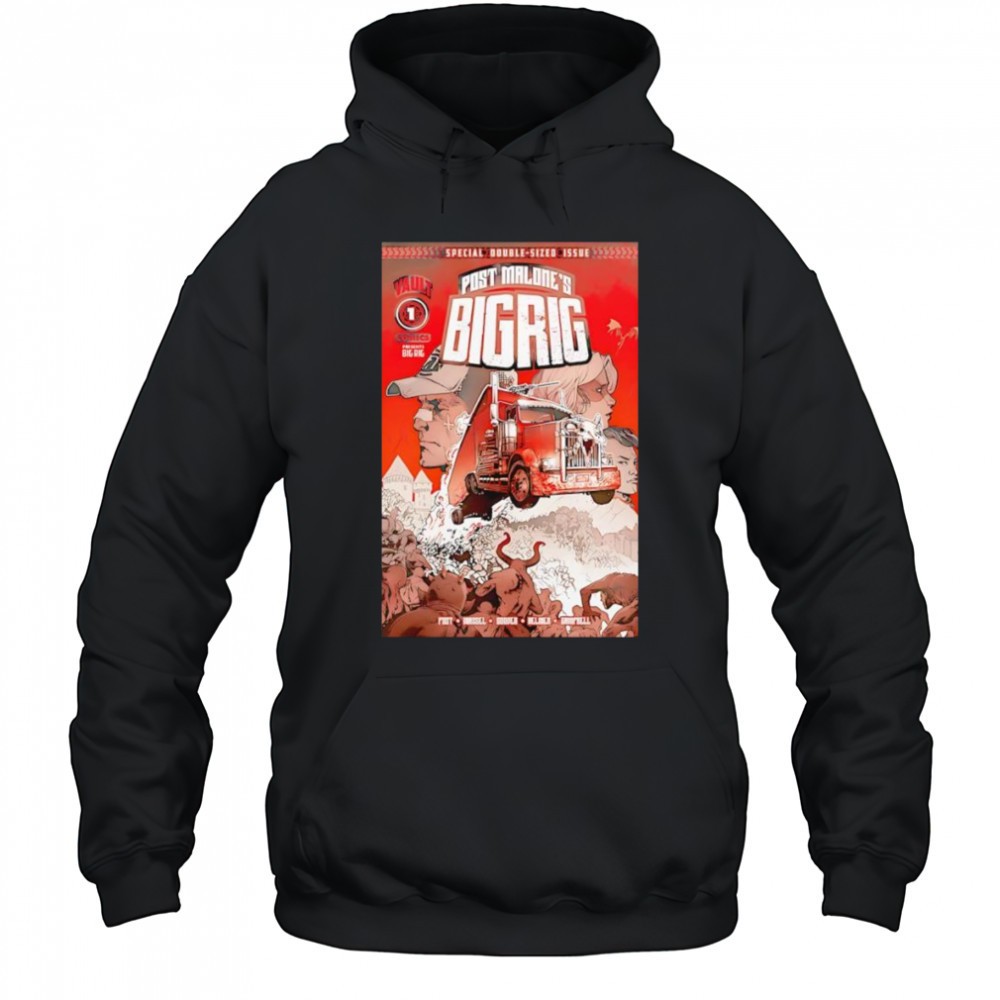 Post Malone Big Rig Tour 2025 container shirt