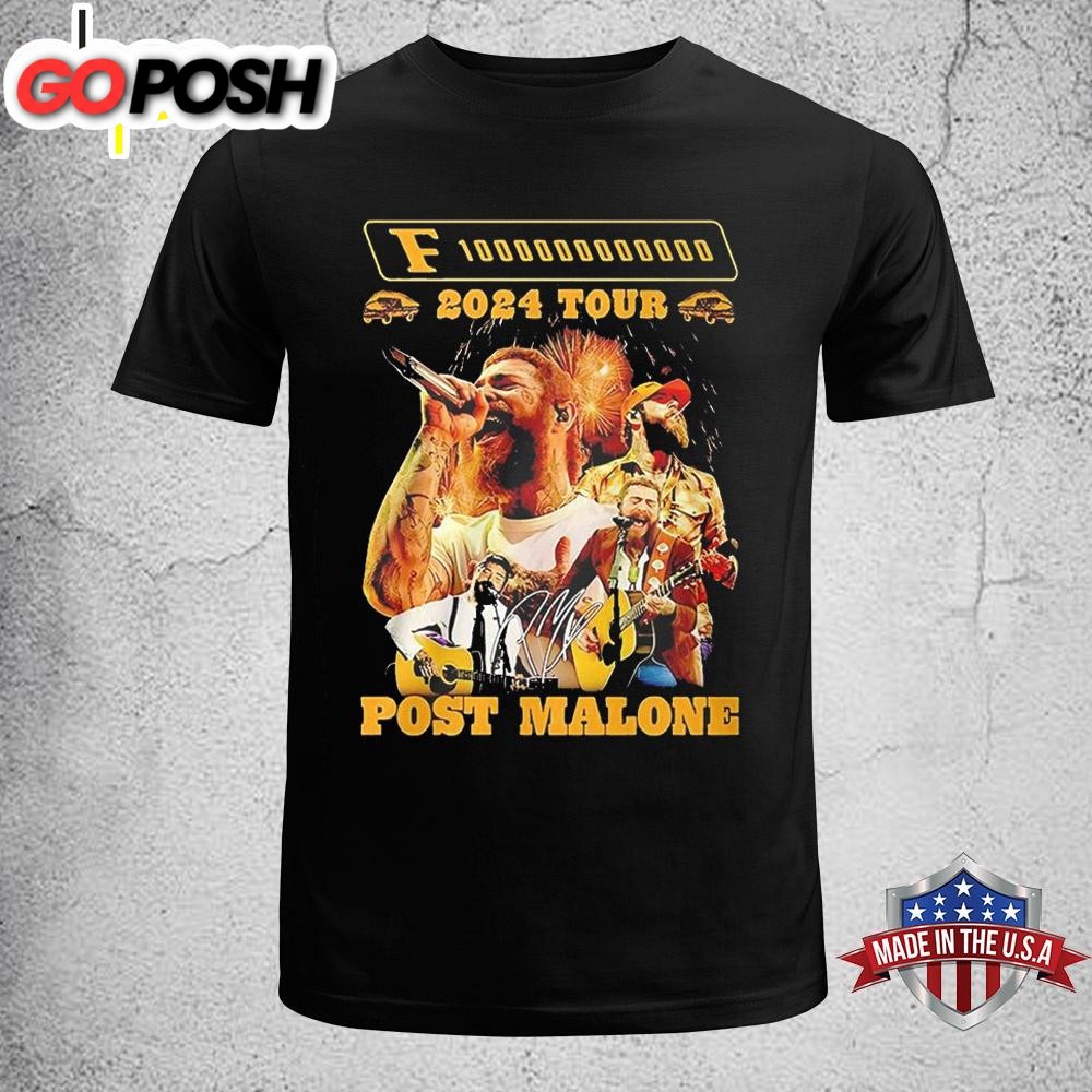 Post Malone F 1 Trillion Music Tour 2024 Unisex T-Shirt