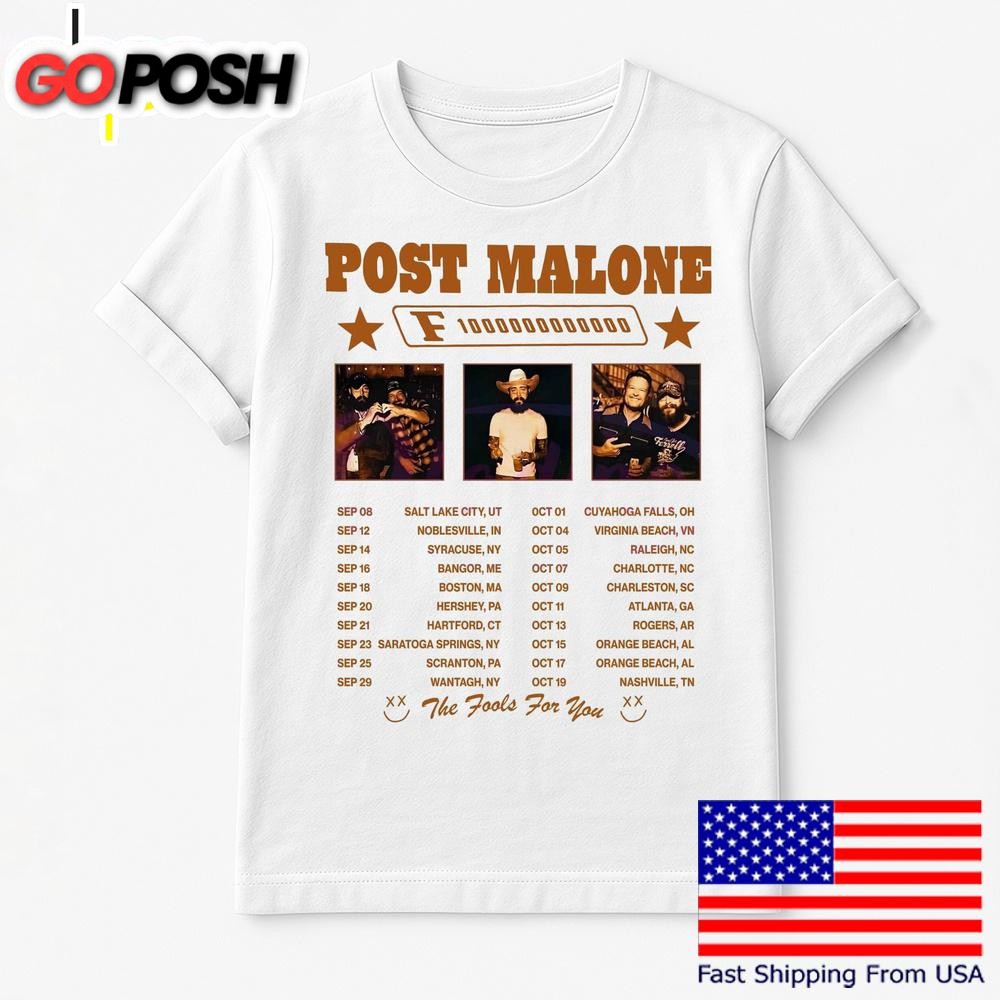 Post Malone F1 Trillion Tour 2025 T Shirt