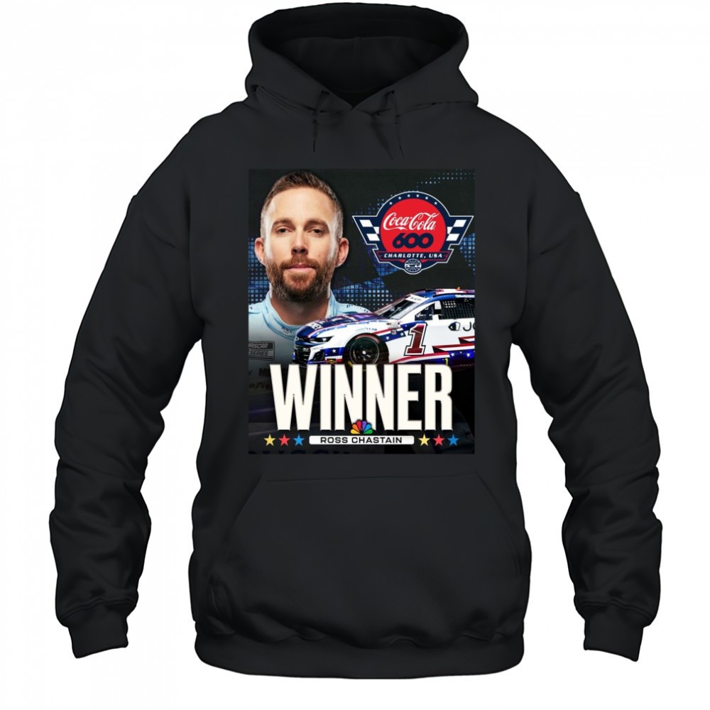 Poster Congratulate Ross Chastain Winner Coca Cola 600 Charlotte Motor Speedway USA Nascar t-shirt