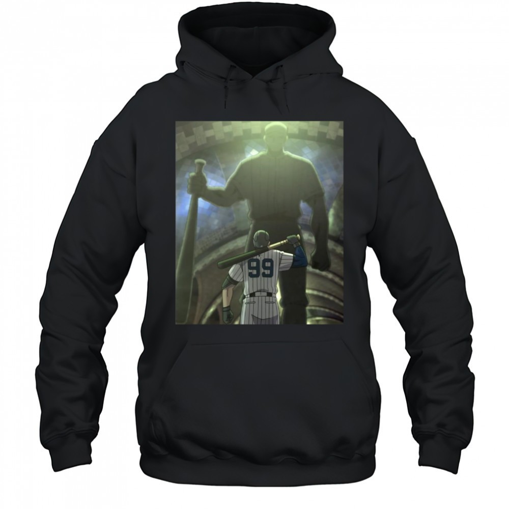 Poster New York Yankees Aaron Judge Is On Pace For A Superhuman Season 2025 fWAR 16.7 t-shirt