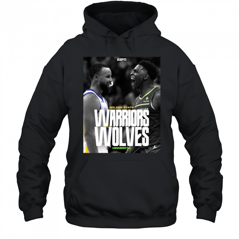 Poster Stephen Curry Golden State Warriors Vs Ant Man Anthony Edwards Minnesota Timberwolves t-shirt