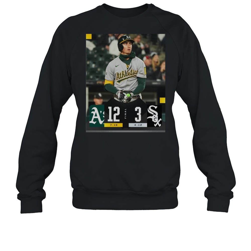 Poster Tyler Soderstrom Oakland Athletics Vs Chicago White Sox Final Score 12 3 T-shirt