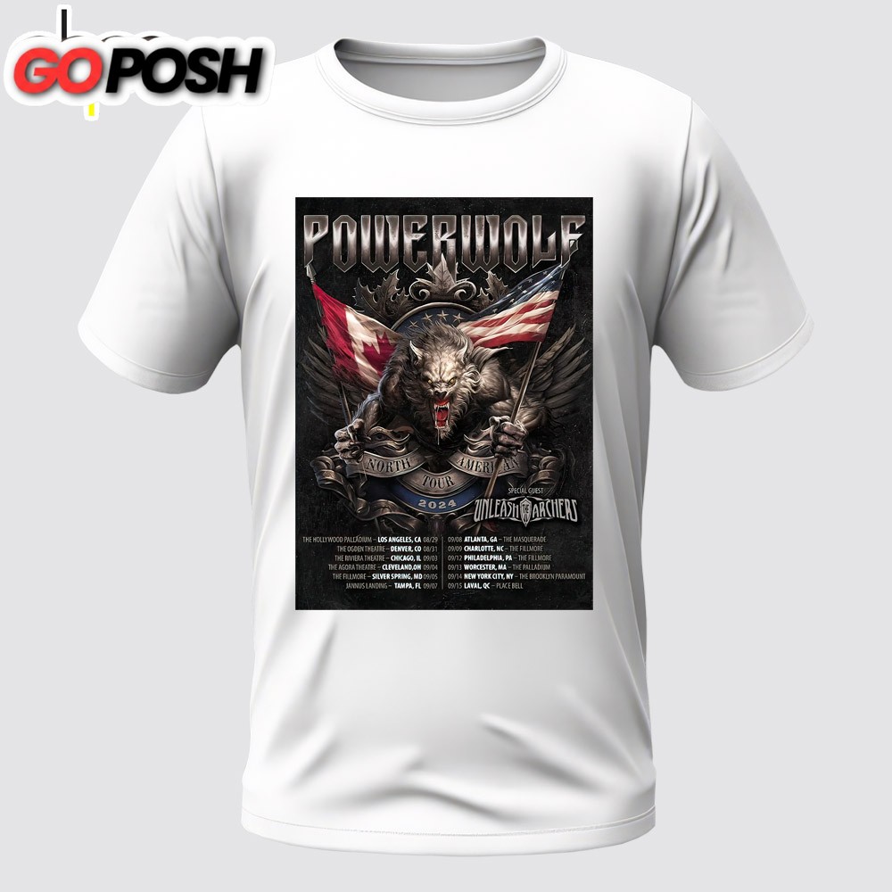 Powerwolf Announces 2025 North American Tour Dates Unisex T-Shirt