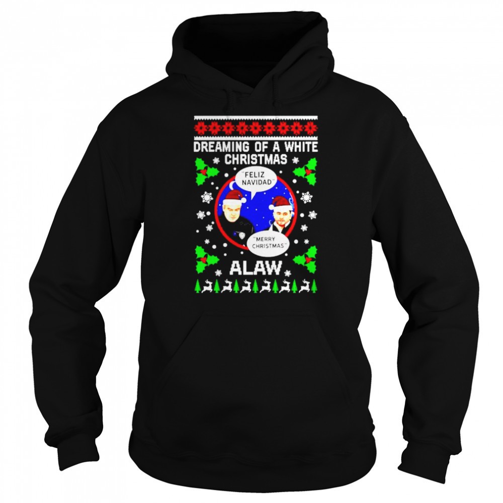 Premium feliz Navidad dreaming of a white Christmas alaw shirt