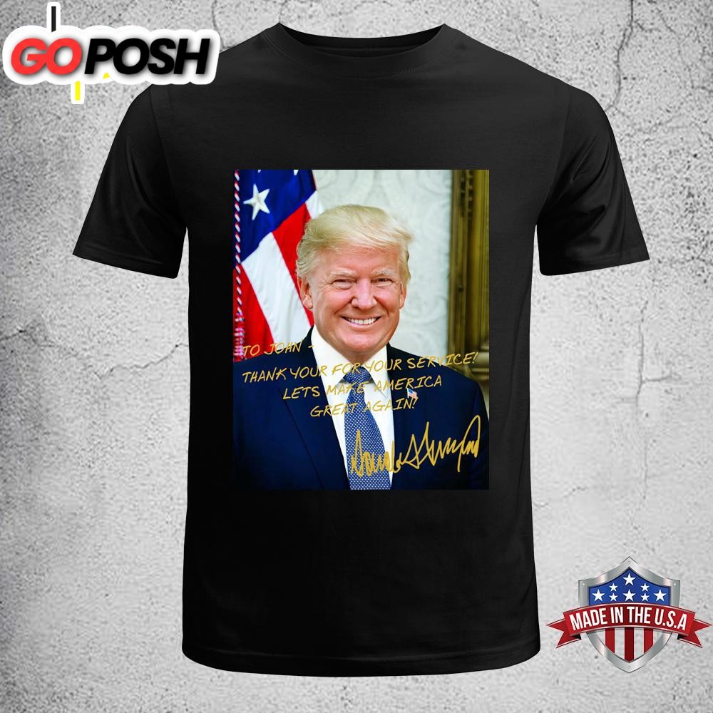 President Donald Trump Thank You For Your Service Unisex T-Shirt