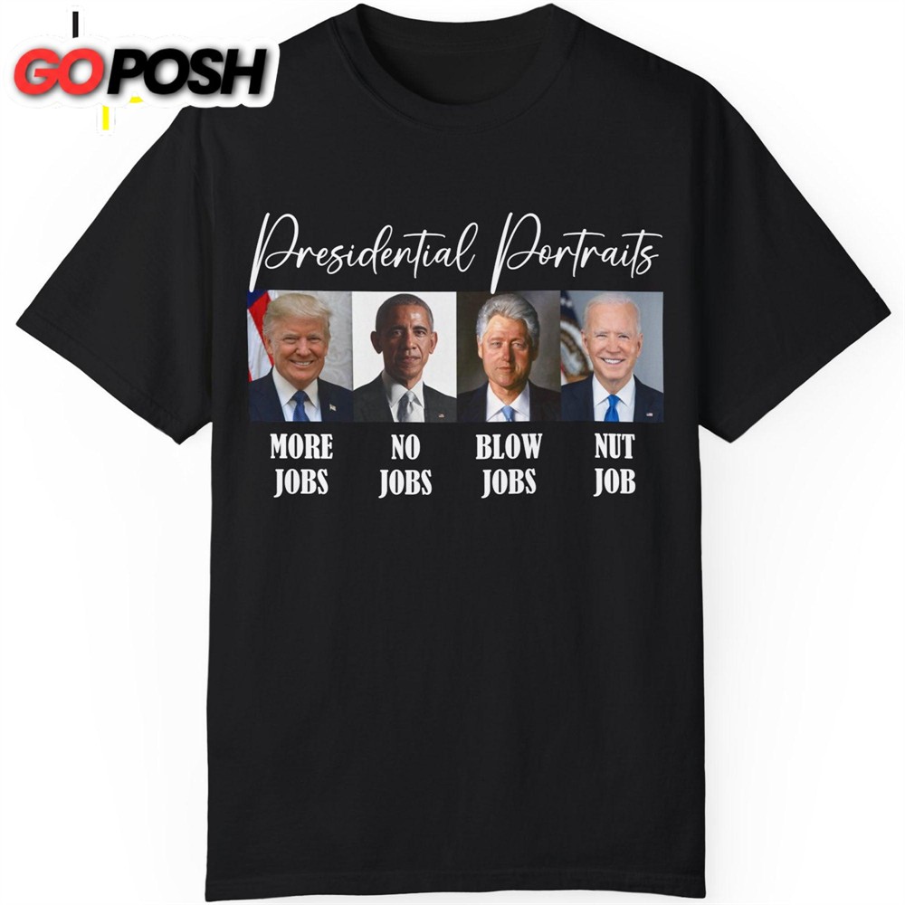Presidential Portraits Shirt Donald Trump Homage Shirt Donald Trump Fan Tees