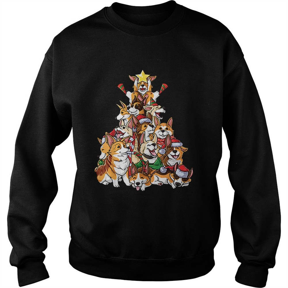 Pretty Corgi Christmas Tree Merry Corgmas I love my Gifts shirt
