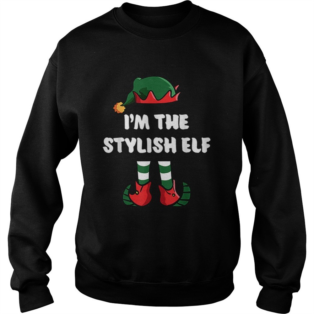 Pretty Im The Stylish Elf Matching Family Group Funny Christmas shirt