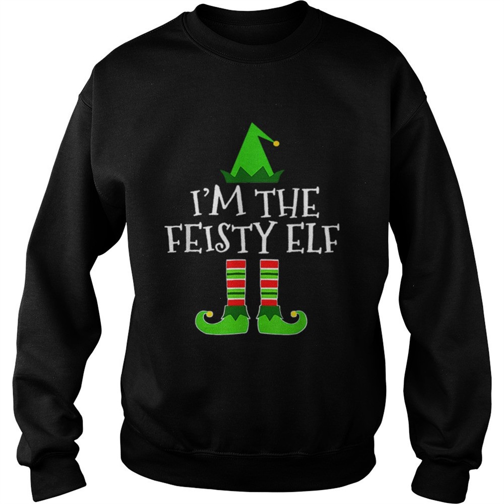 Pretty The Feisty Elf Family Matching Group Christmas Gift shirt