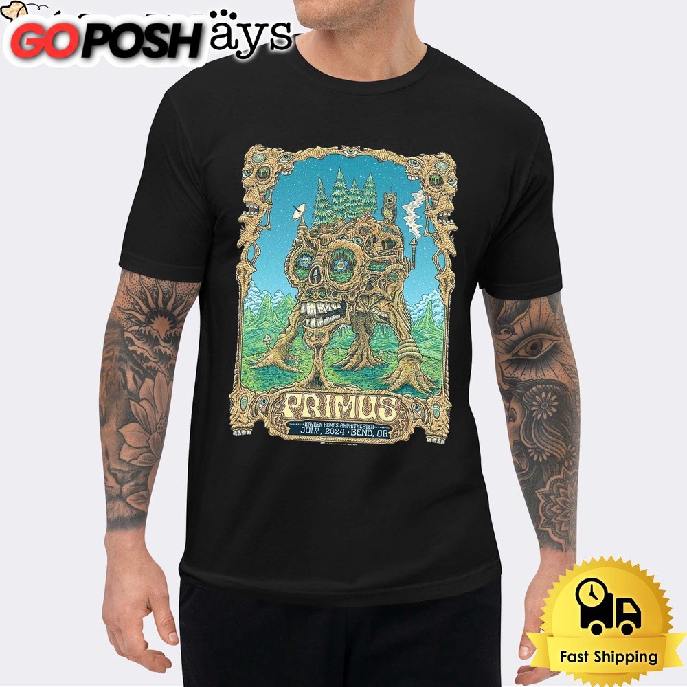Primus Concert 2024 At Hayden Homes Amphitheater, Bend, OR Unisex T-Shirt