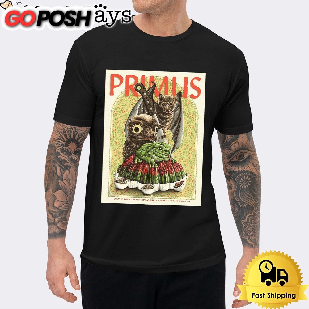Primus Concert At Mountain America Center Idaho Falls On July 15 2024 Unisex T-Shirt