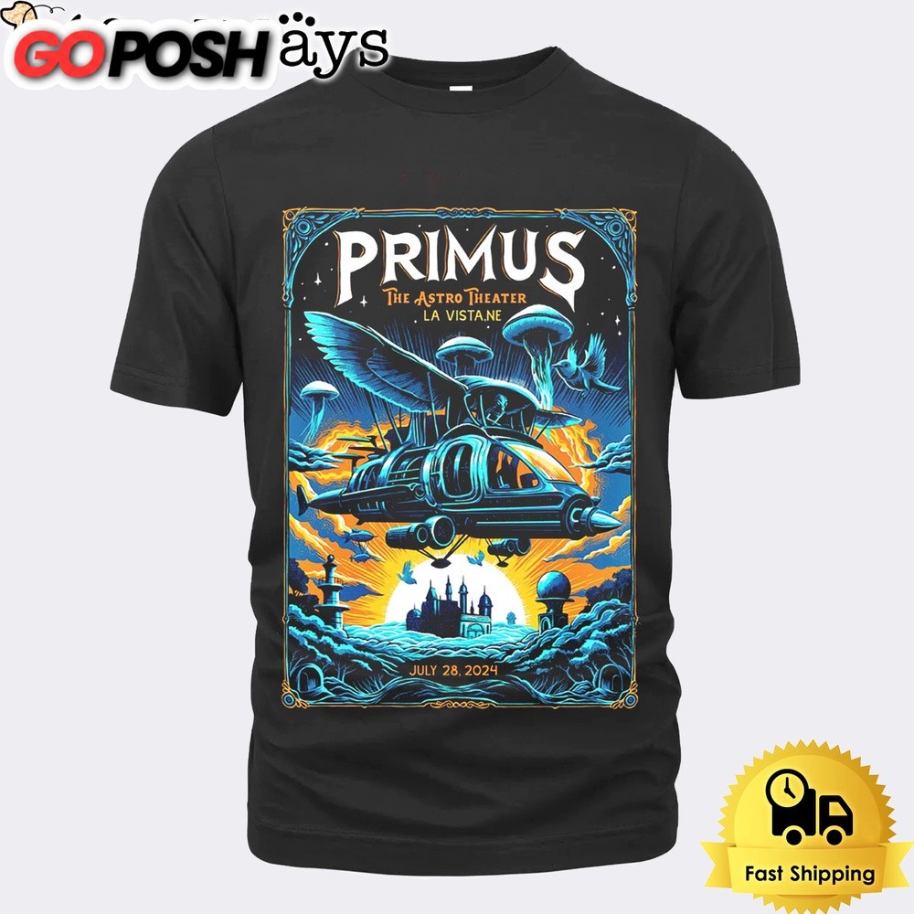 Primus Live At The Astro Amphitheater In La Vista NE On July 28 2024 Unisex T-Shirt