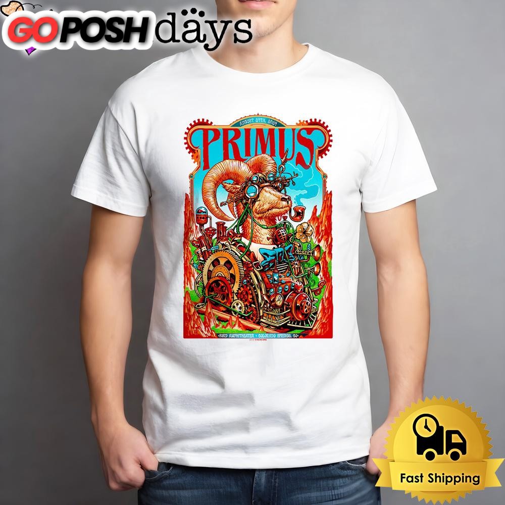 Primus Show 2024 At Ford Amphitheater In Colorado Springs CO Unisex T-Shirt