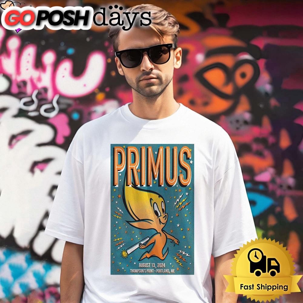 Primus Tour On August 13 2024 Thompsons Point In Portland ME Unisex T-Shirt
