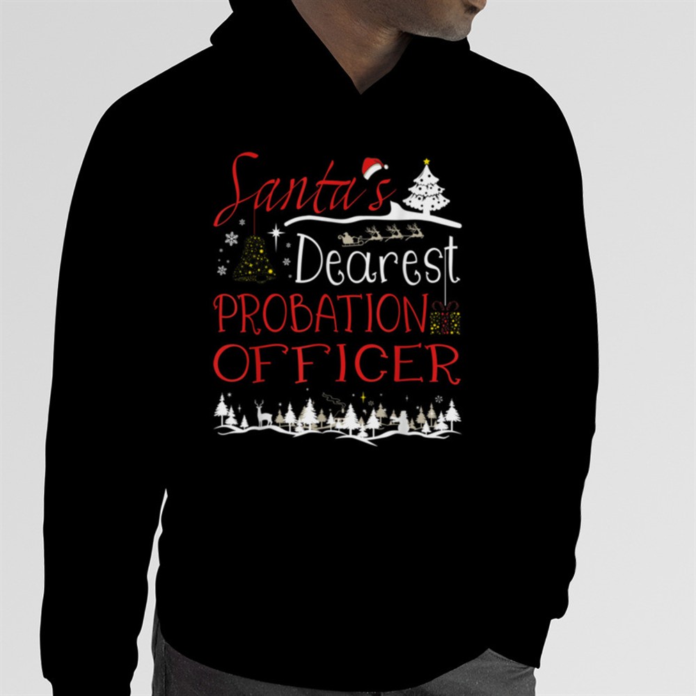 Probation Officer Xmas Job Cute Christmas T-Shirt B0BNPMPZQ3