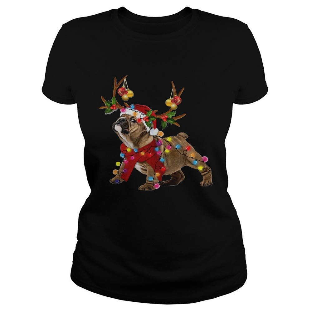 pug-reindeer-christmas-light-shirt-lhle8cpf Pug Reindeer Christmas light shirt