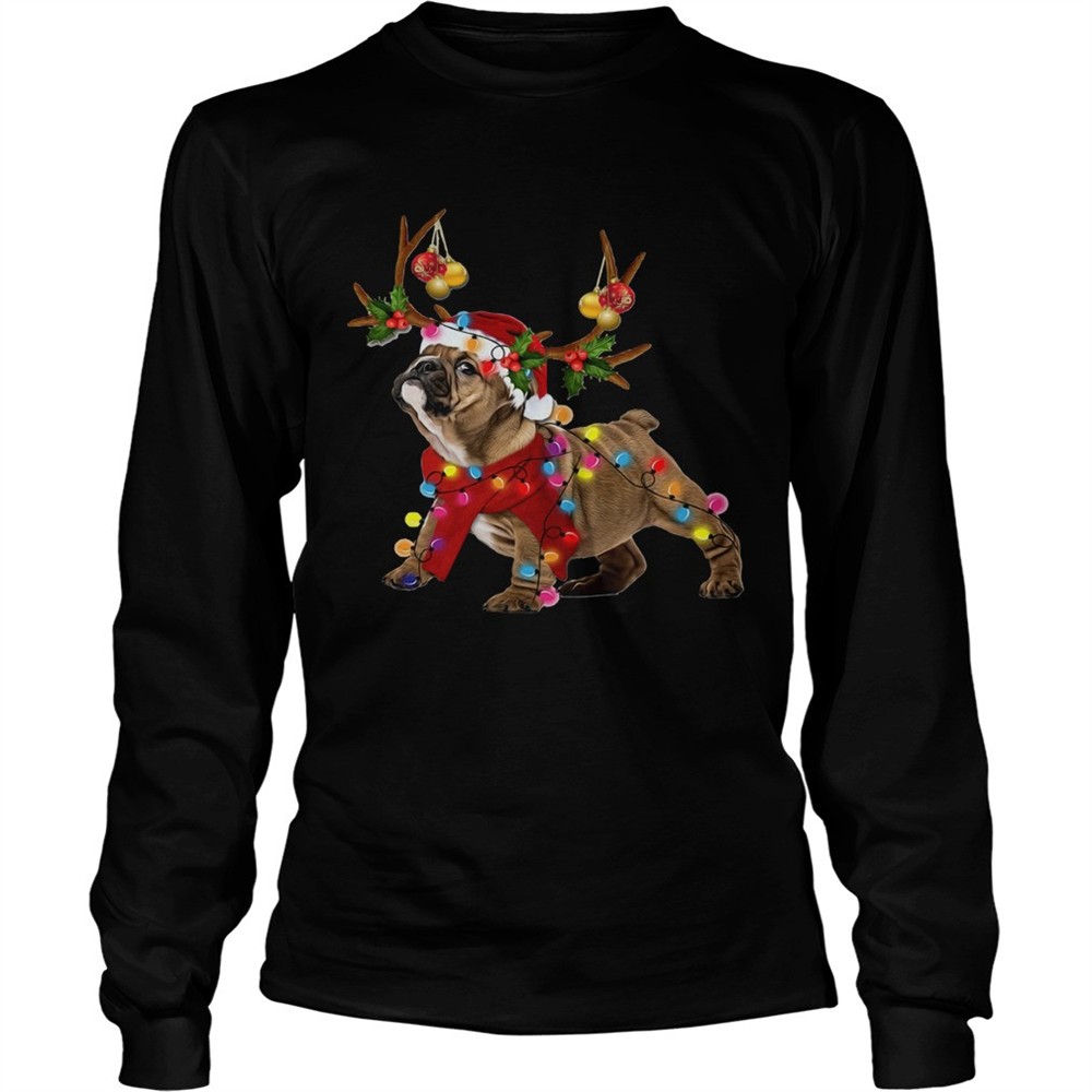 pug-reindeer-christmas-light-shirt-lhle8cpf Pug Reindeer Christmas light shirt