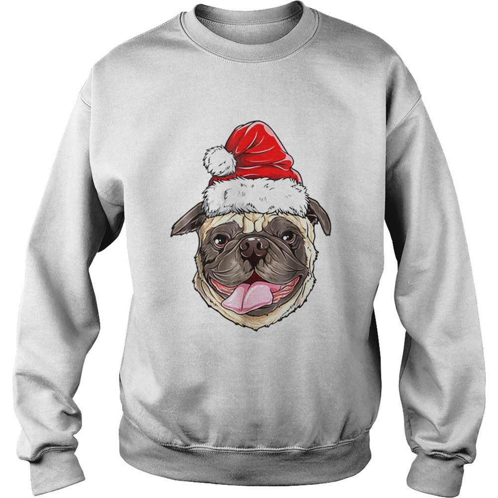 Pug Santa Christmas Kids Boys Girls Xmas Gifts Hat shirt