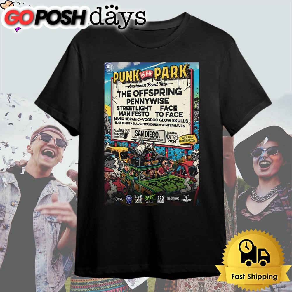 Punk In The Park Tour At San Diego, California Nov 16th, 2024 T Shirt