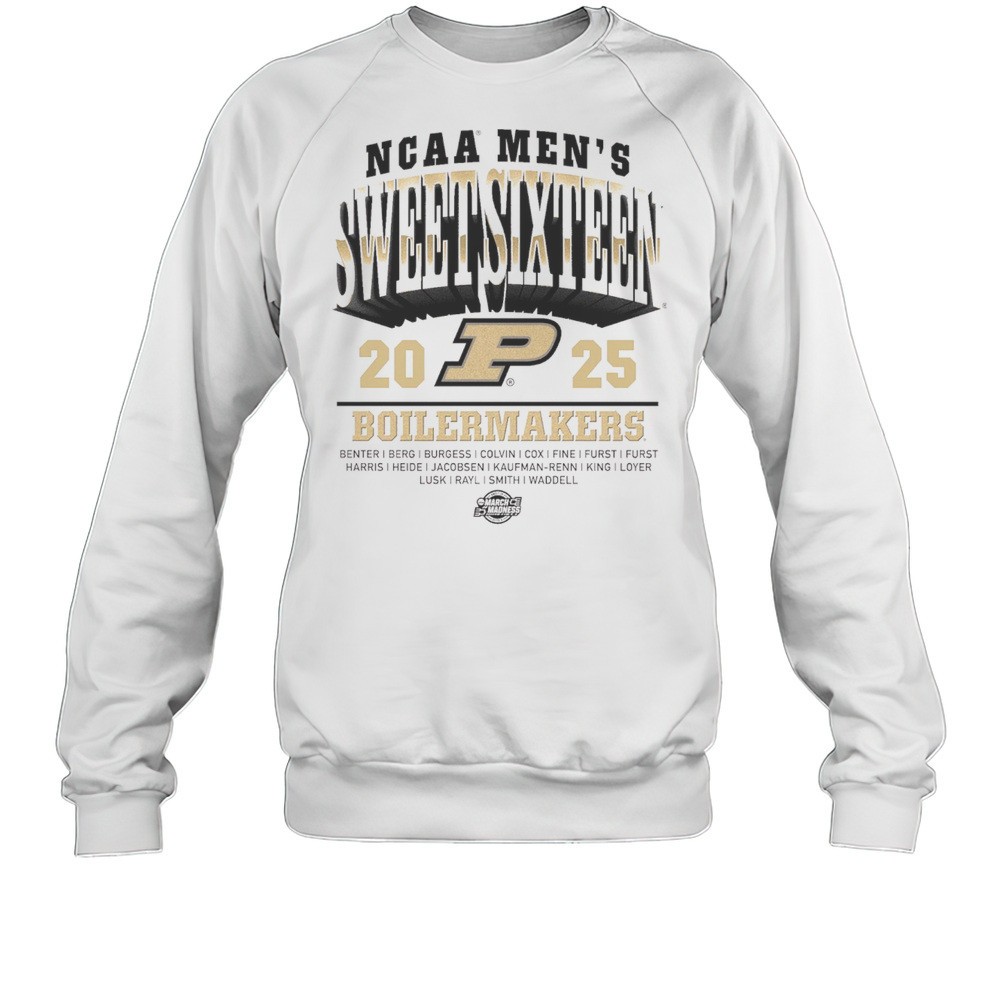Purdue Boilermakers Basketball 2025 NCAA Mens Sweet Sixteen March Madness Benter Berg Burgess Colvin Coxi T-shirt