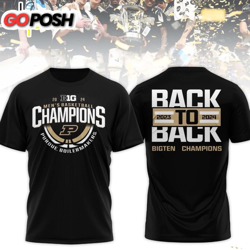 Purdue Boilermakers Men’s Basketball 2024 Big 10 Regular Season Champions T Shirt