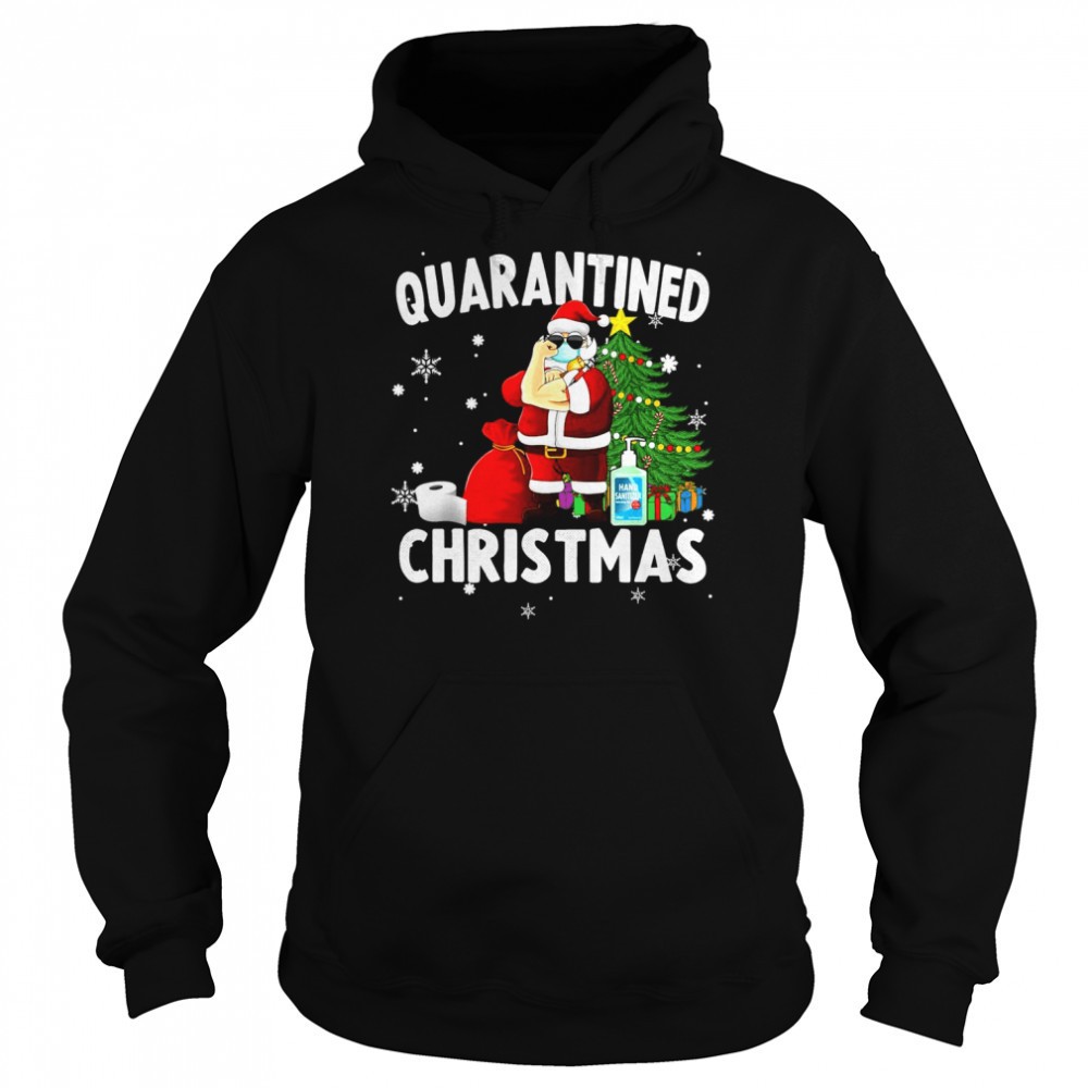 Quarantined Christmas Vaccinated Santa Shirt