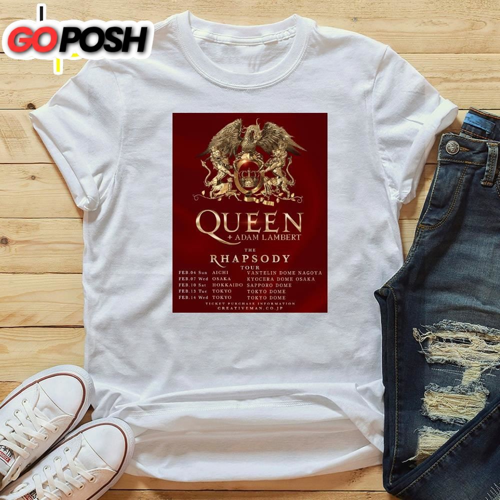 Queen Adam Lambert Announce 2025 Japanese Tour Unisex T-shirt