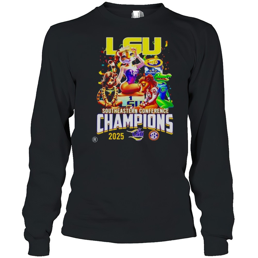 queen-lsu-tigers-womens-gymnastics-southeastern-conference-champions-2025-march-cfsmlj00 Queen LSU Tigers Womens Gymnastics Southeastern Conference Champions 2025 March Madness Shirt