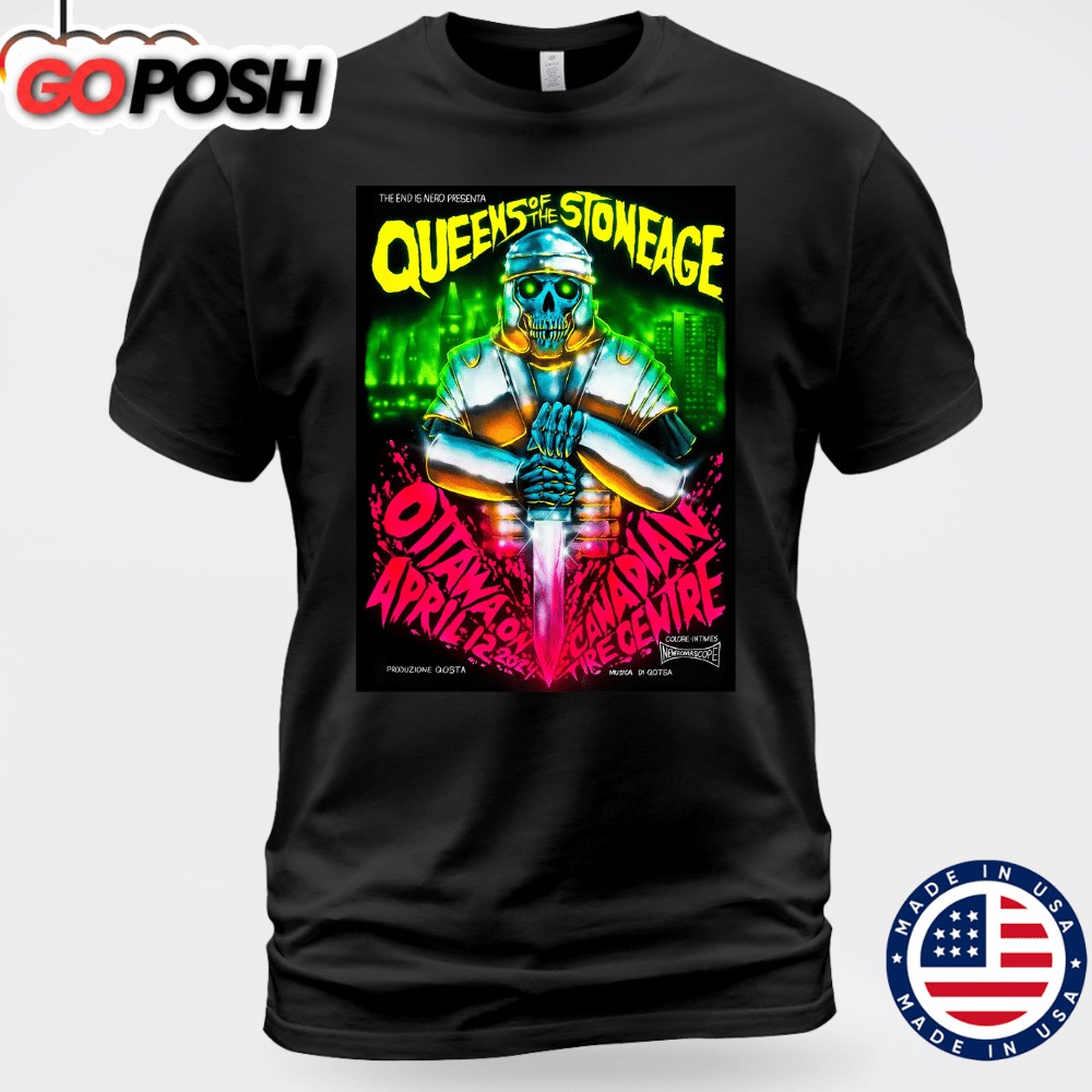 Queens Of The Stone Age April 12 2025 Ottawa ON Poster Shirt
