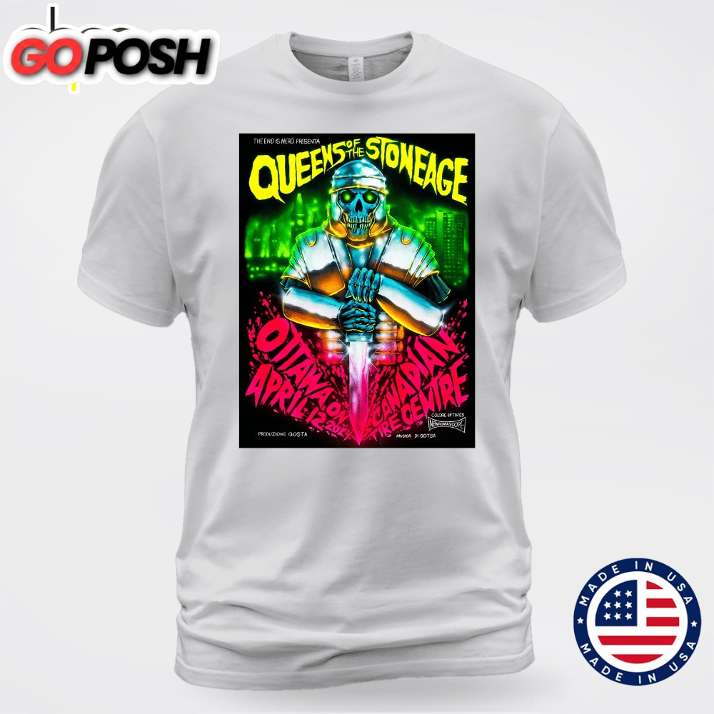 Queens Of The Stone Age April 12 2025 Ottawa ON Poster Shirt Unisex