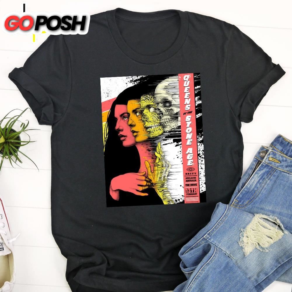 Queens Of The Stone Age Brisbane Australia February 25th 2025 Poster T-Shirt