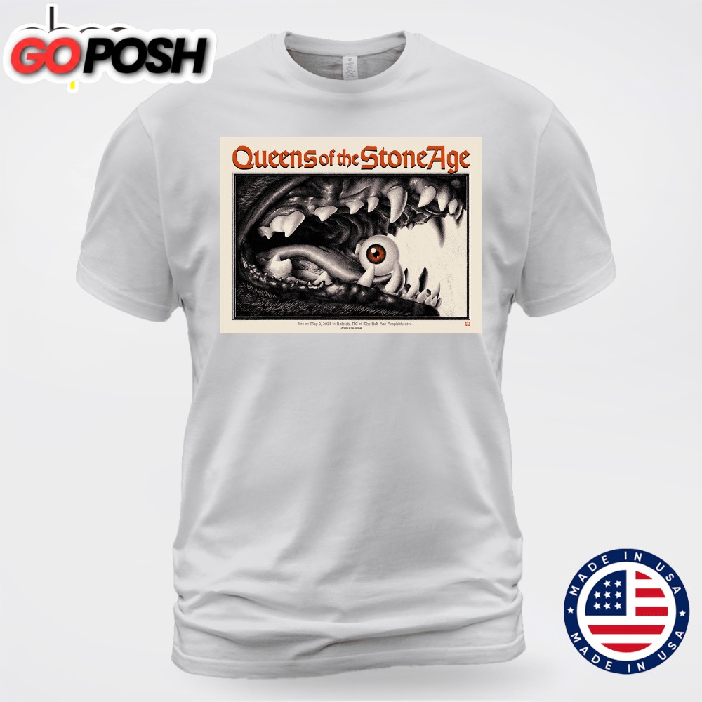 Queens Of The Stone Age May 2 2025 Raleigh NC T-shirt