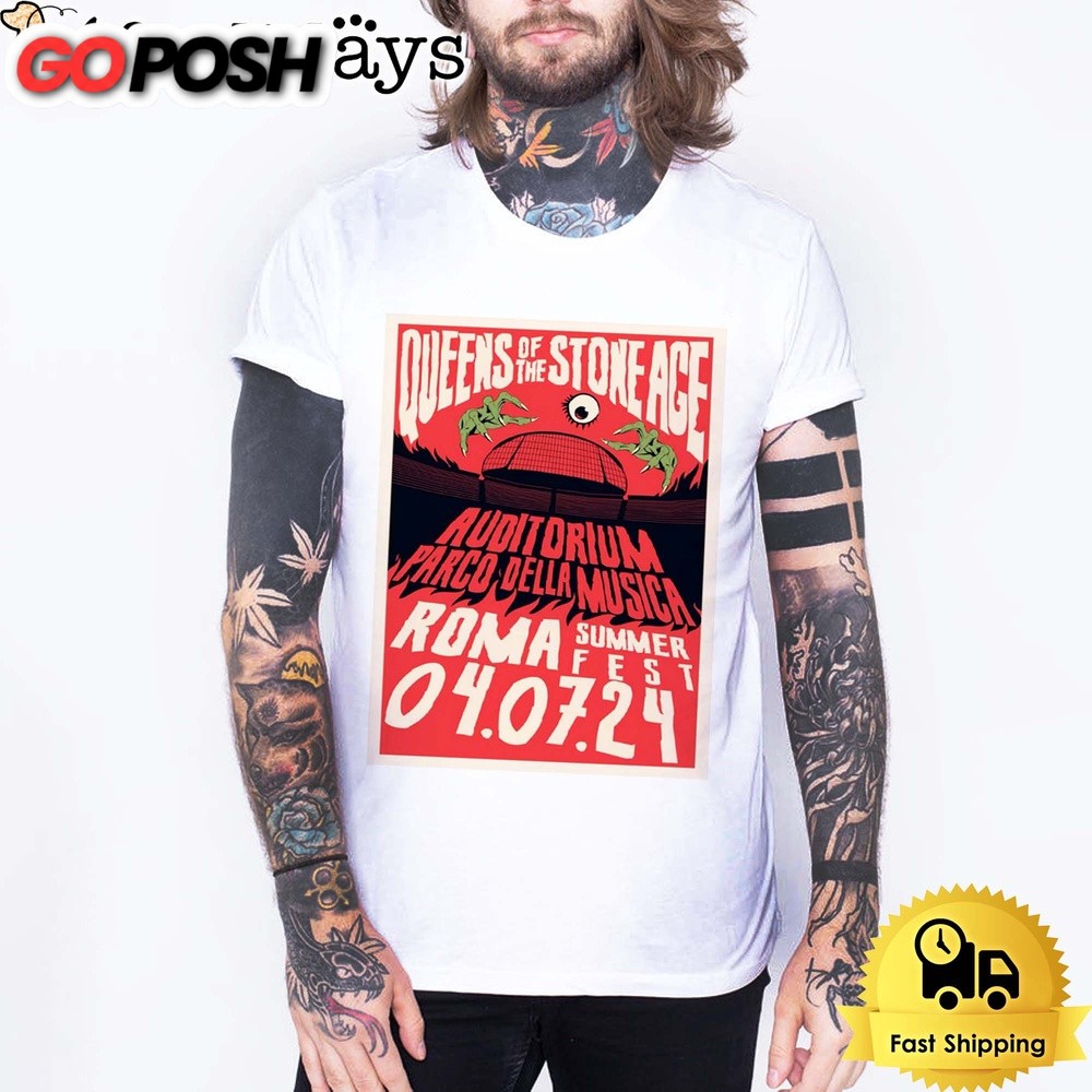 Queens Of The Stone Age Rome Summer Fest 2024 Unisex T-Shirt