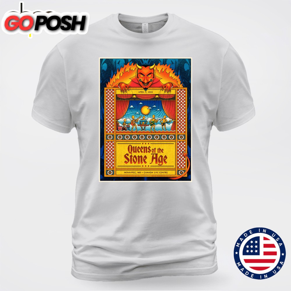 Queens Of The Stone Age Winnipeg, Manitoba, Canada April 5th 2025 Unisex T-shirt