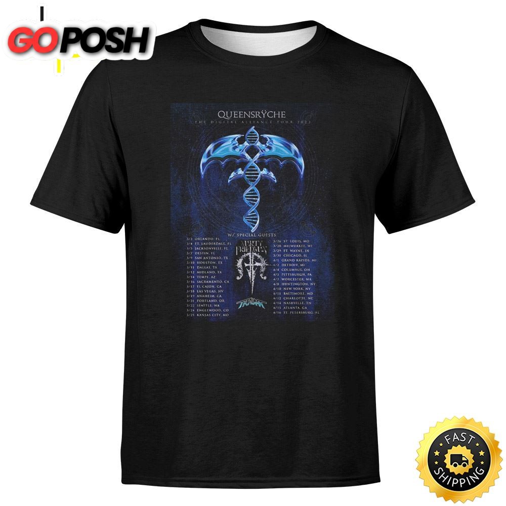 Queensryche Marty Friedman Trauma Spring 2025 US Tour Dates Unisex T-shirt