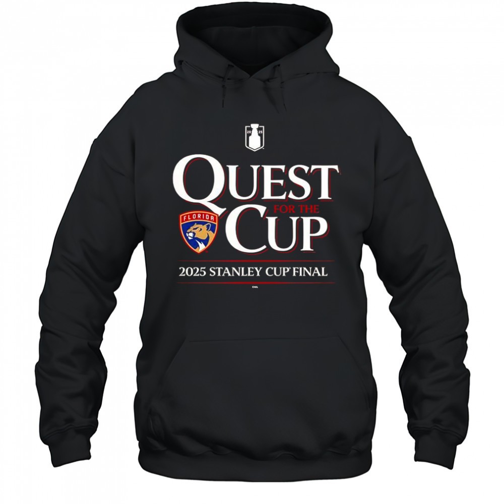 Quest For The Cup Florida Panthers 2025 Stanley Cup Final T-Shirt