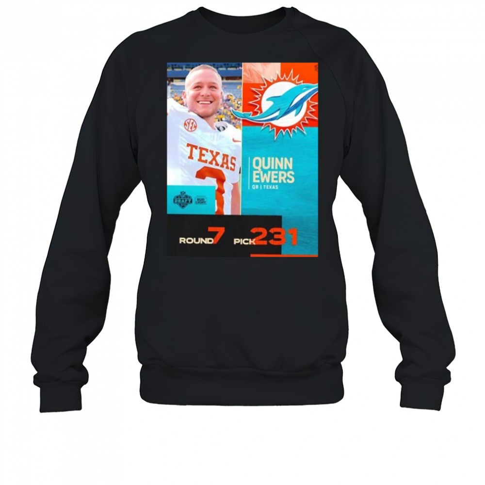 quinn-ewers-miami-dolphins-pick-2025-nfl-draft-t-shirt-t26x5e3x Quinn Ewers Miami Dolphins Pick 2025 Nfl Draft T-Shirt