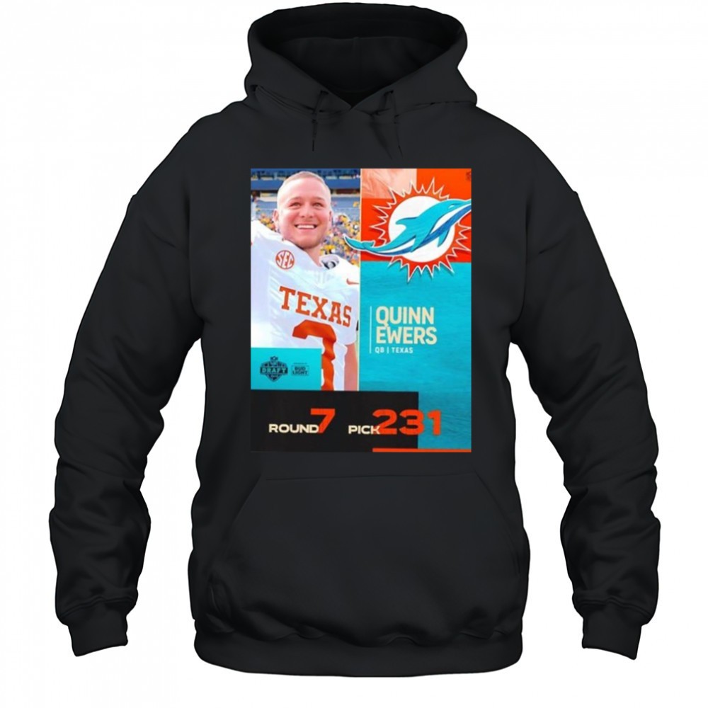 Quinn Ewers Miami Dolphins Pick 2025 Nfl Draft T-Shirt