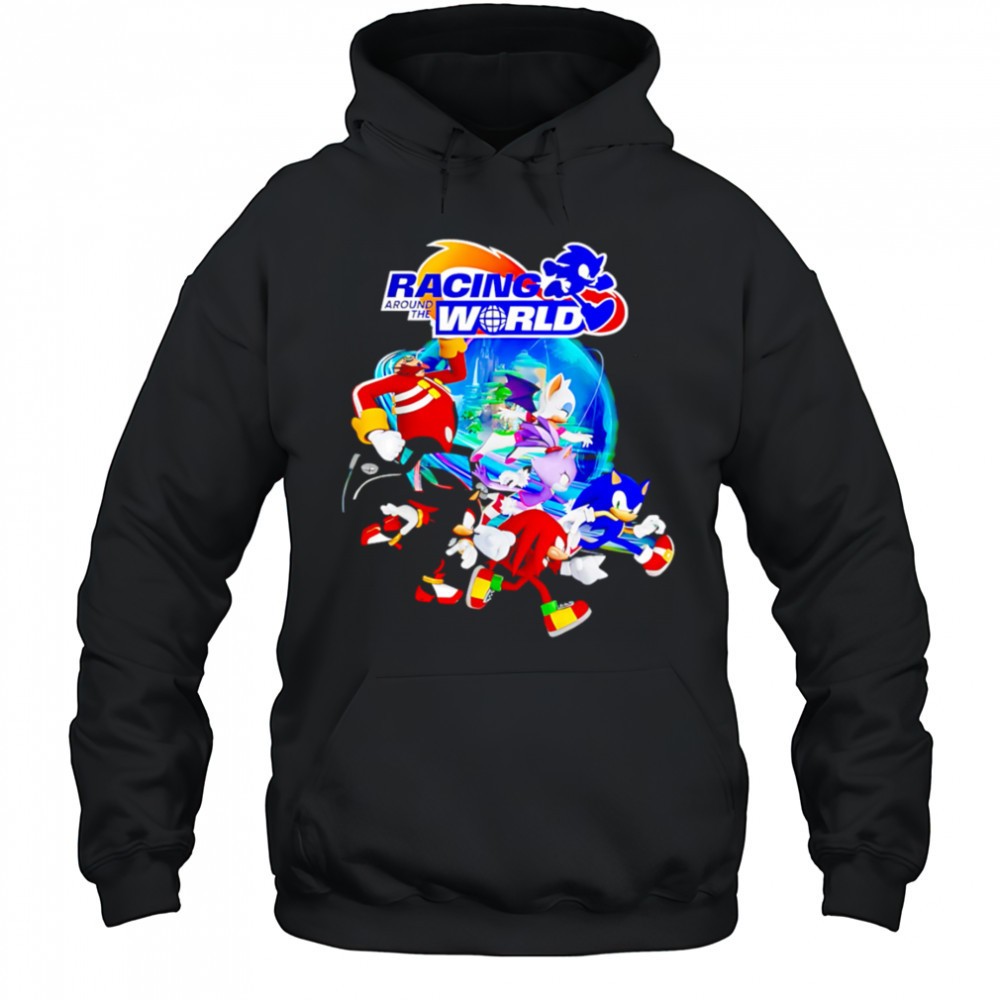 Racing Around World cartoon shirt