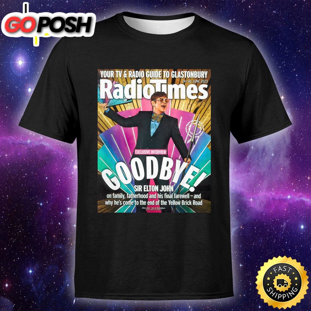 Radio Times Magazine 24-30 June 2025 Sir Elton John Unisex Tshirt