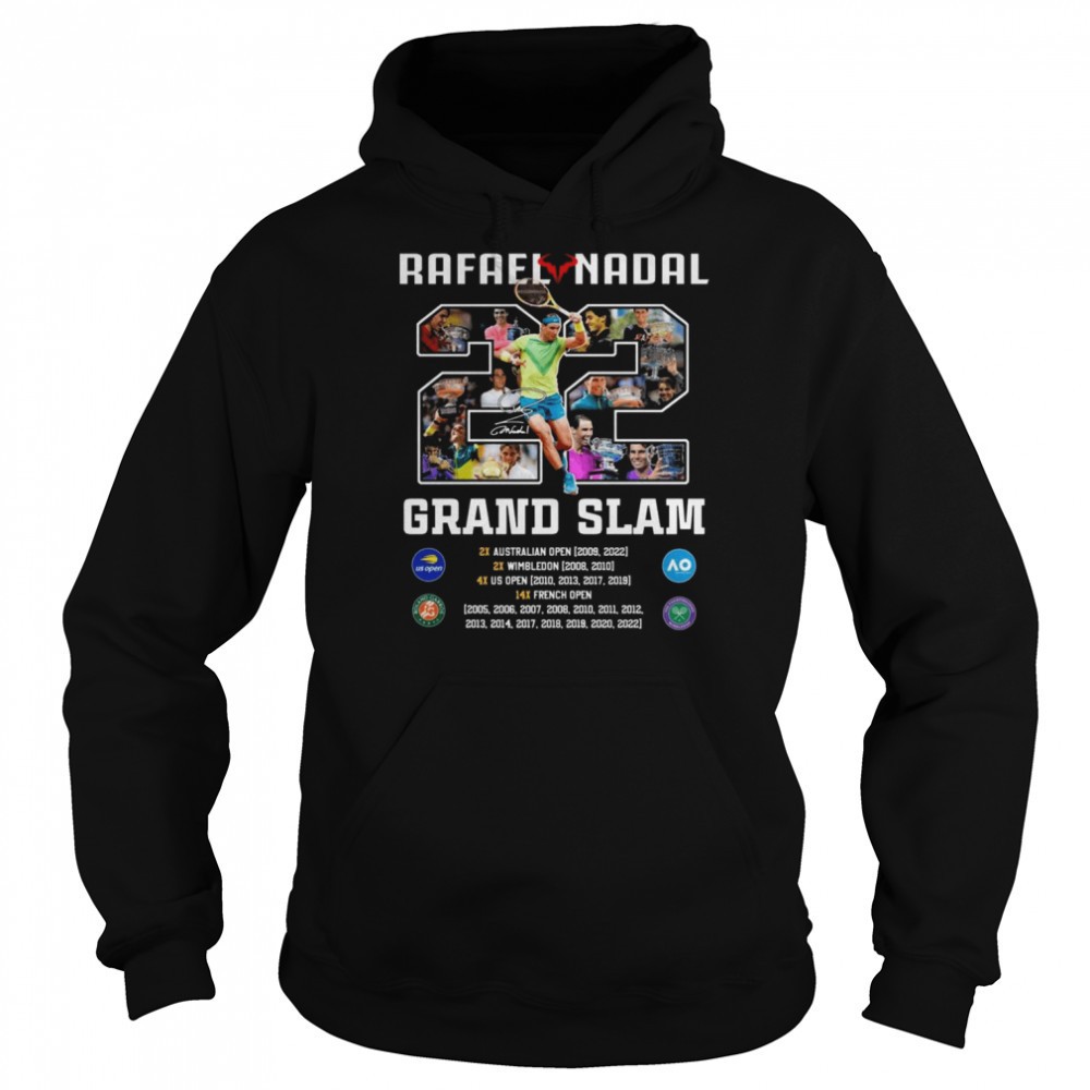 Rafael Nadal 22 Grand Slam Signature Shirt