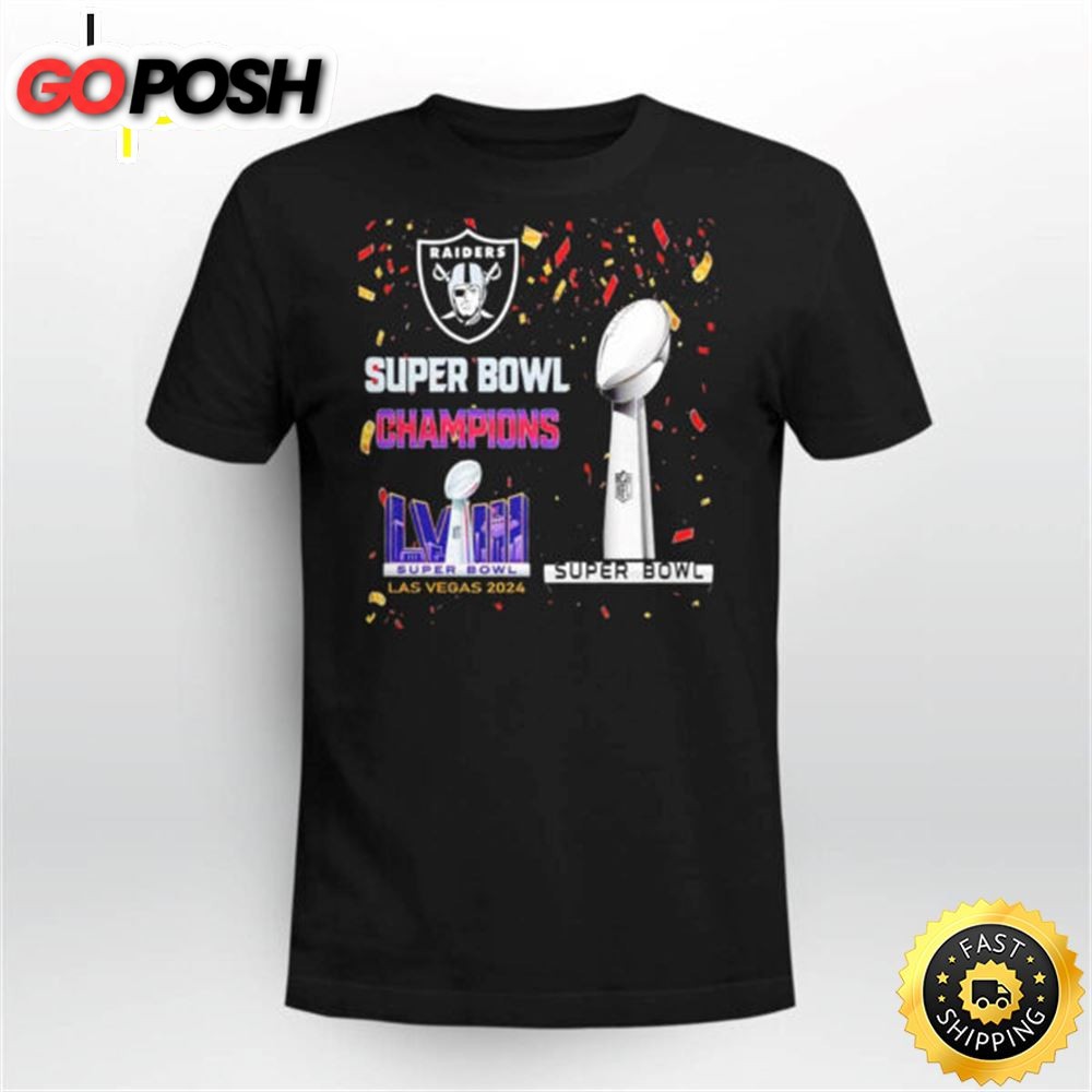 Raiders Super Bowl Champions Lviii Las Vegas 2025 Shirt